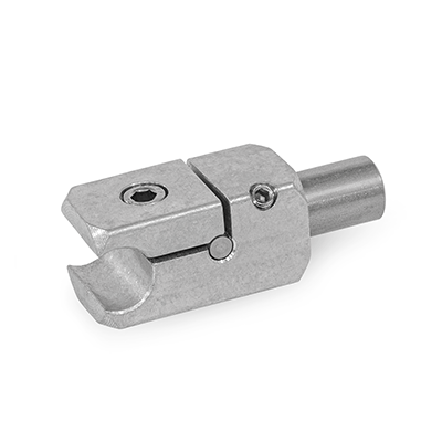Rail T-Mounting Clamps, Aluminum, Type W with stud