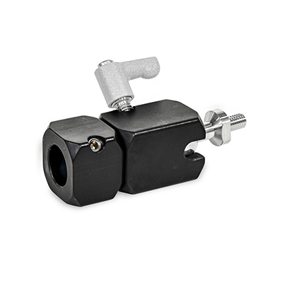 Swivel Ball Joint Mounting Clamps, Aluminum, Type A with axial bore