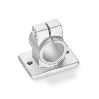 Flanged Connector Clamps, Aluminum, with screw, stainless steel
