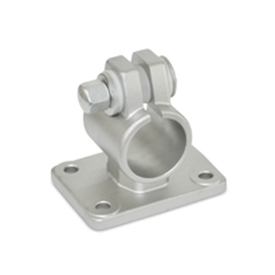 Stainless Steel-Flanged Connector Clamps, with 4 Bores, Type A, without seals
