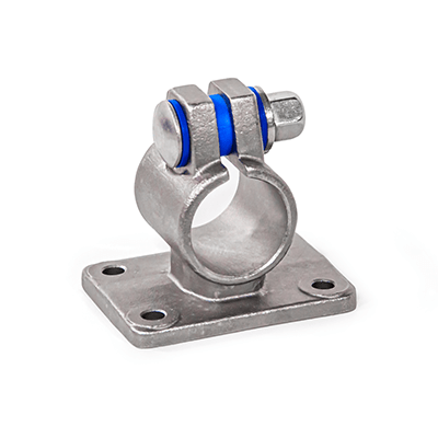 Stainless Steel-Flanged Connector Clamps, with 4 Bores, Type B, with seals