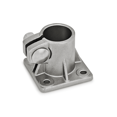 Stainless Steel-Base Plate Connector Clamps, Type A, without seal, with stainless steel cap nut DIN 917