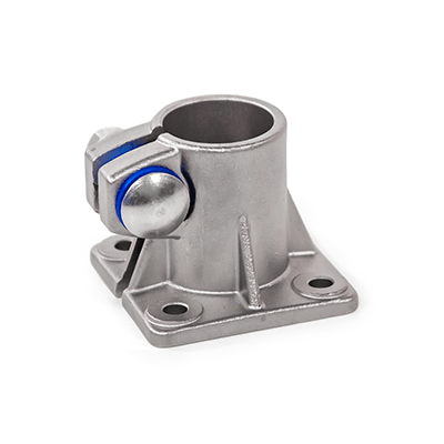 Stainless Steel-Base Plate Connector Clamps, Type B, with seal, with stainless steel cap nut DIN 917