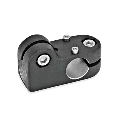 Swivel Clamp Connector Joints, Aluminum, with screw, stainless steel, Type S, Stepless adjustment