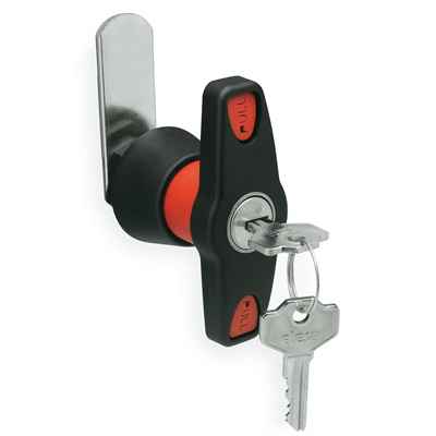 Latch-type handles with lock