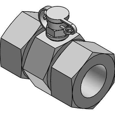 Steckkupplung mit gerader Rohrverschraubung