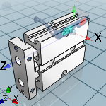 Double shaft cylinder