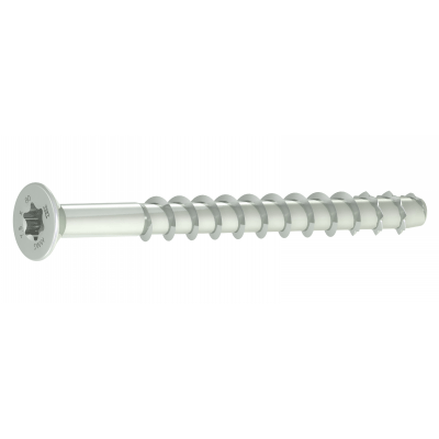 Ancre-vis HECO® MULTI-MONTI® tête fraisée - Acier - Zingué blanc