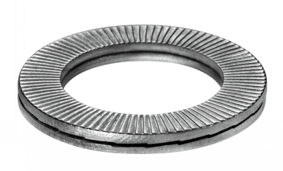 HEICO LOCK® double serrated bounded washer with slope effect steel - Stainless steel A4-316L