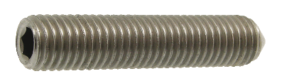 Hexagon socket set screw cone point - ISO 4027 DIN 914 - Stainless steel A2