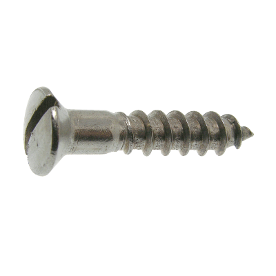 Vis à bois tête fraisée bombée fendue - DIN 95 - Inox A2