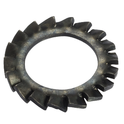 Rondelle à denture extérieure chevauchante AZ - DIN 6798 A - Acier Ressort brut