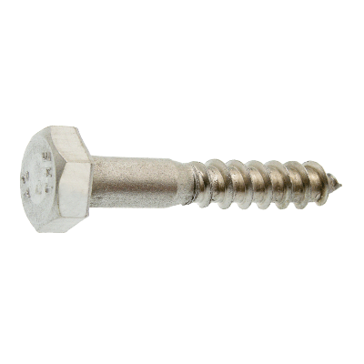 Vis à bois tête hexagonale - DIN 571 - Acier Zn