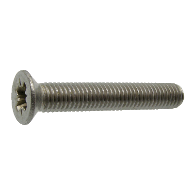 Vis à métaux tête fraisée cruciforme Z "POZI" - DIN 965 - Acier classe 4.8 Zn