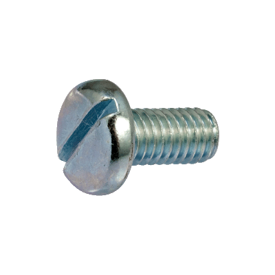 Vis à métaux tête cylindrique large fendue - DIN 85 - Acier classe 4.8 Zn