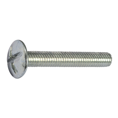 Vis à métaux tête poelier fendue - NFE 25129 - Acier Zn
