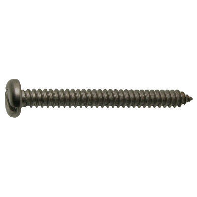 Vis à tôle tête cylindrique fendue bout pointu - DIN 7991 - Acier cémenté Zn