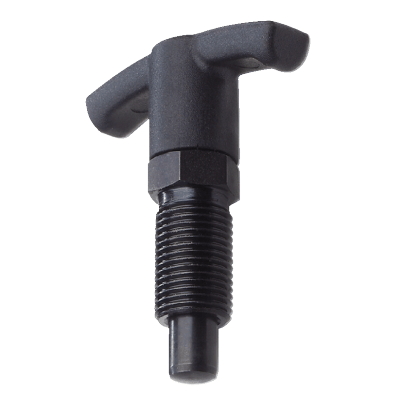 Doigt d'indexage à poignée en "T" avec dispositif de blocage - Acier - Sans écrou