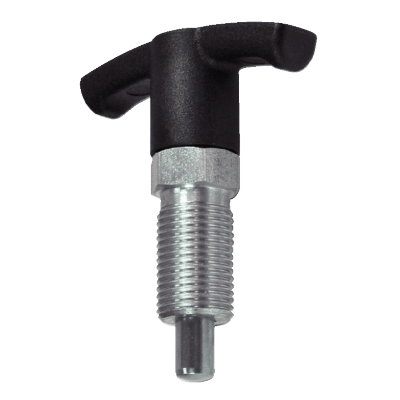 Doigt d'indexage à poignée en "T" avec dispositif de blocage - Inox - Sans écrou