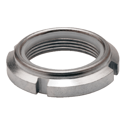 Ecrou autobloquant à créneaux acier