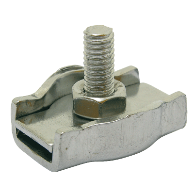 Serre-câble plat - Simple - Inox