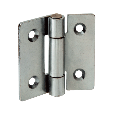 Charnière noeud à plat, acier - Fraisée