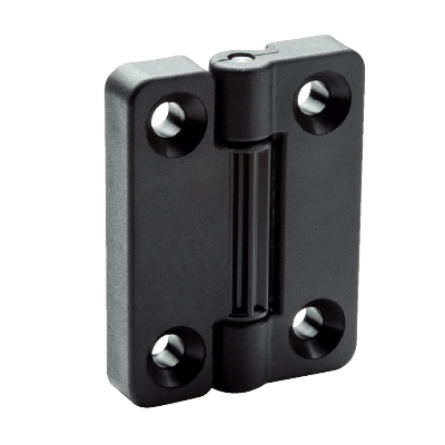 Charnière à indexation technopolymère, pour vis fraisée plate