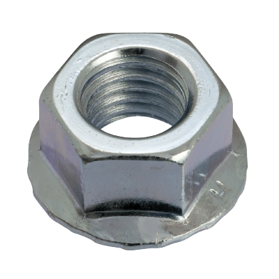 HEXAGON SERRATED FLANGE NUT DIN 6923 8 CLASS - ZINC PLATED
