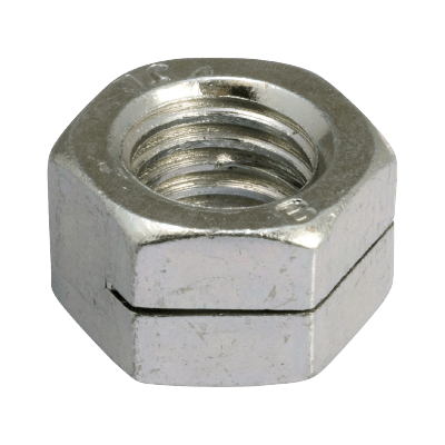 Dado esagonale autofrenante tutto metallico 1 taglio a=d - NFE 25411 Acciaio classa 8 - Zincato rinforzato