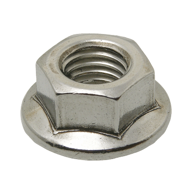 Ecrou à embase cranté - DIN 6923 - Inox A2