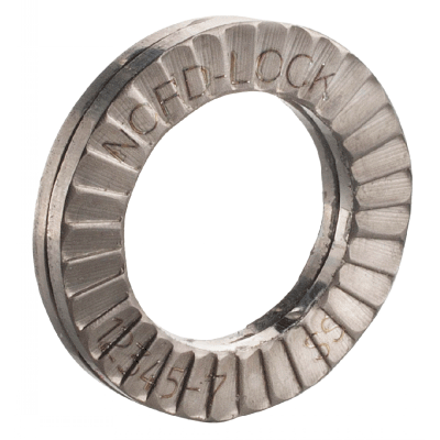 NORD-LOCK® double serrated bounded washer with slope effect Stainless steel A4
