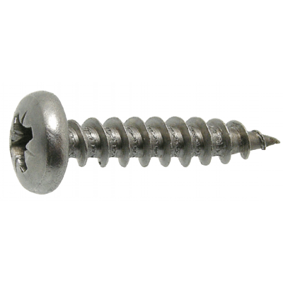 Pan head chipboard screw cross recess Pozidrive - Stainless steel A4