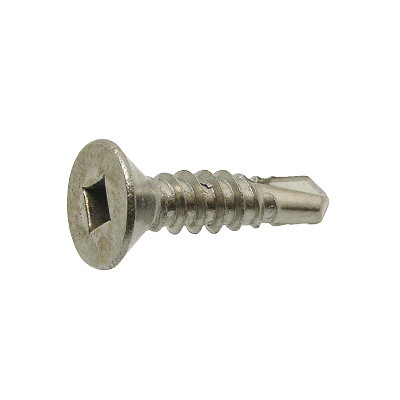 Countersunk head self drilling screw square recess - DIN 7504 O - Stainless steel A2