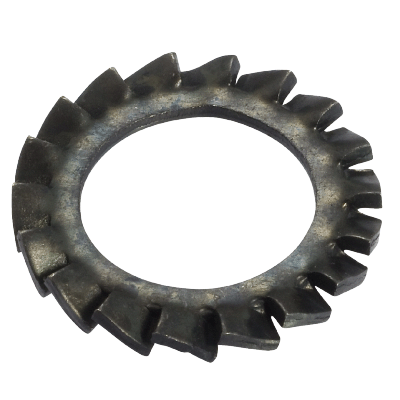 Serrated lock washer AZ type external teeth  - DIN 6798 A - Plain