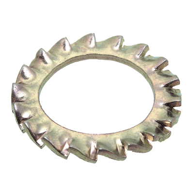 Serrated lock washer AZ type external teeth Zinc plated 400 hsst