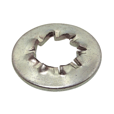 Countersunk serrated lock washer JZC type internal teeth NFE 25512 - Zinc plated