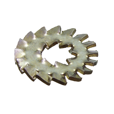 Double serrated lock washer - NFE 27626 - Plain