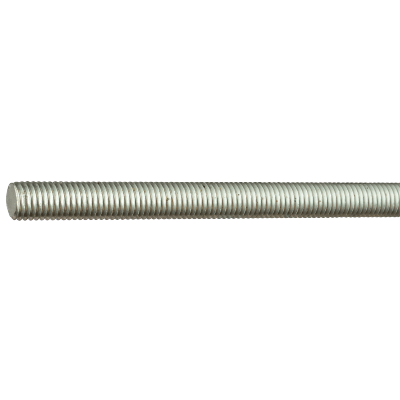 Threaded rod 1 meter - NFE 25136 4.6 class - Zinc plated