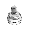 Guide Wheels - V-Groove Whee w/Stud, Metal