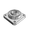 Flange Bearings - Four-Bolt Flange, Metal