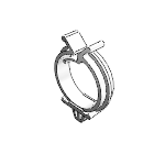 Cable Clamp - Plug In, Round Wire Saddle