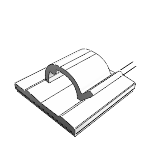 Wire Clip - Plastic, Adhesive Mount