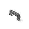 Plastic Hinged Pull Handles - Ergonomic