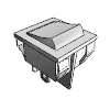 Rocker Switch - Appliance, Double Pole