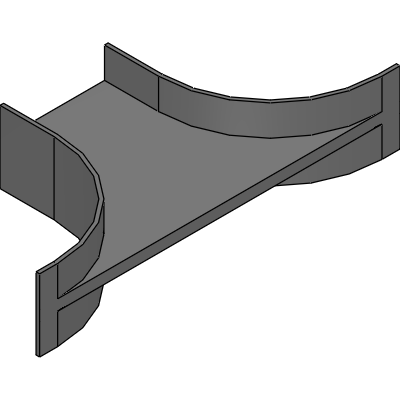Anbau-Abzweigstück für Kabelleiter