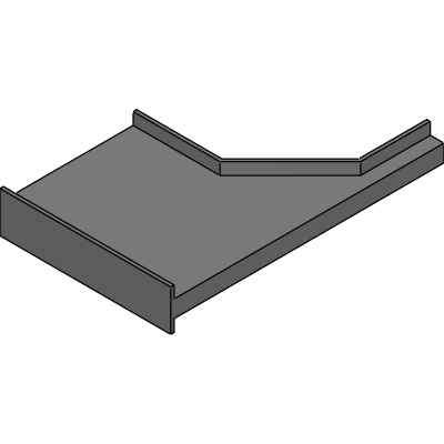 Winkelansatzstück für Kabelleiter (links)