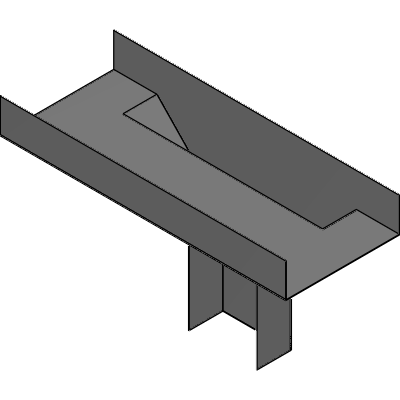 Abgangstrichter für Kabelrinne
