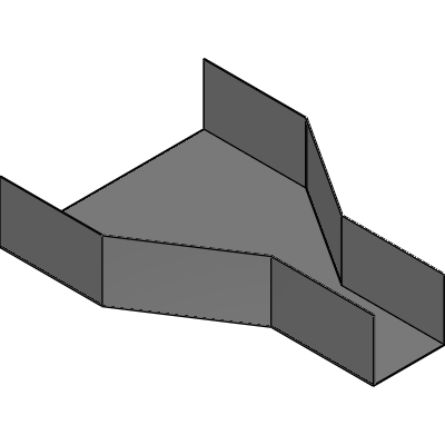 Reduzierstück für Kabelrinne (symmetrisch)