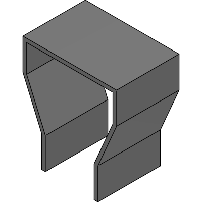 Deckenbügel für Kabeltragsystem (mit Scharnierplatte)