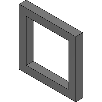 Cover frame for domestic switching devices (horizontal/vertical)